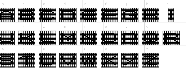 Lowercase characters