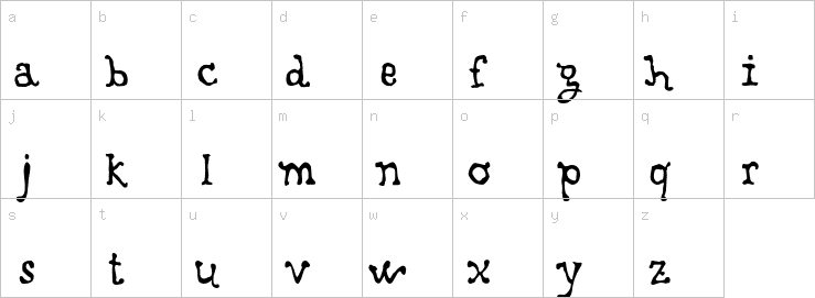 Lowercase characters
