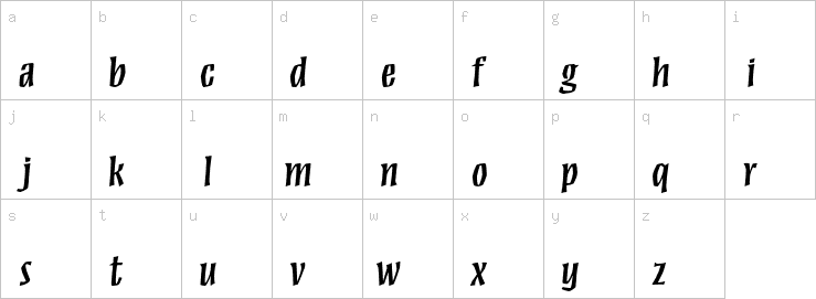 Lowercase characters