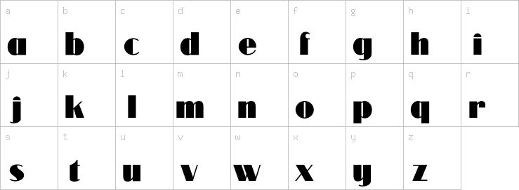 Lowercase characters