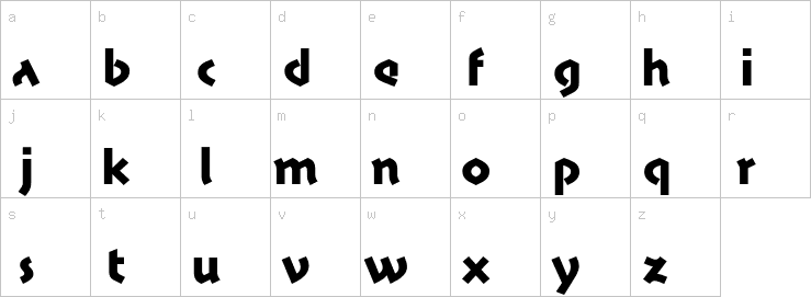 Lowercase characters