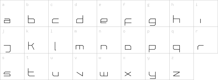 Lowercase characters