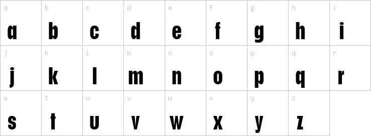 Lowercase characters