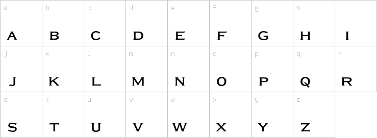 Lowercase characters