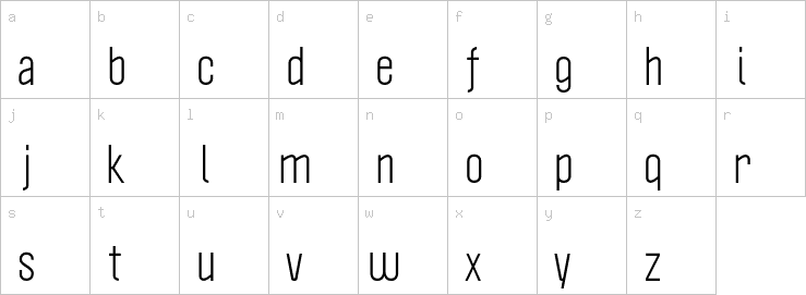 Lowercase characters