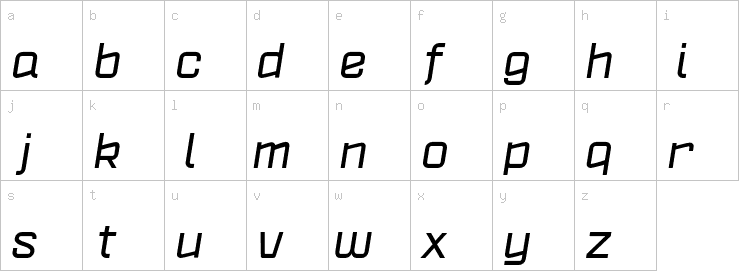 Lowercase characters