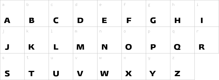 Lowercase characters