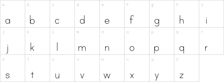 Lowercase characters