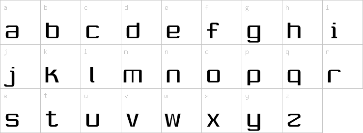 Lowercase characters