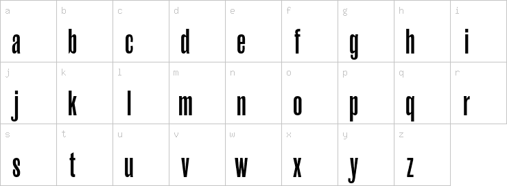 Lowercase characters