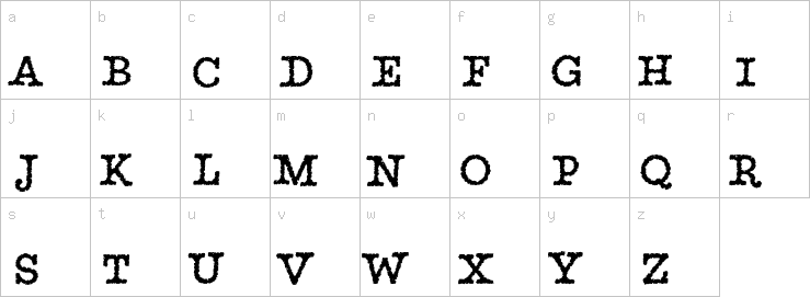 Lowercase characters