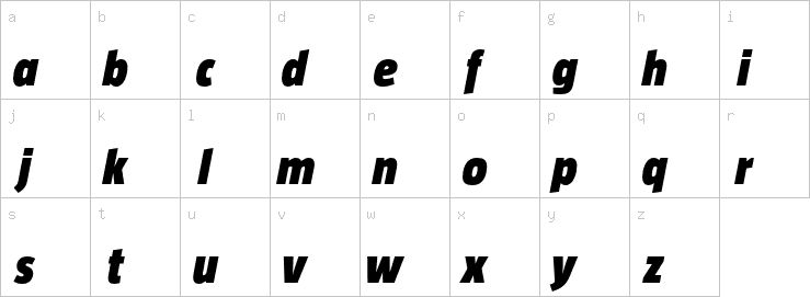 Lowercase characters