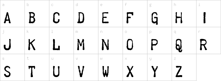 Lowercase characters