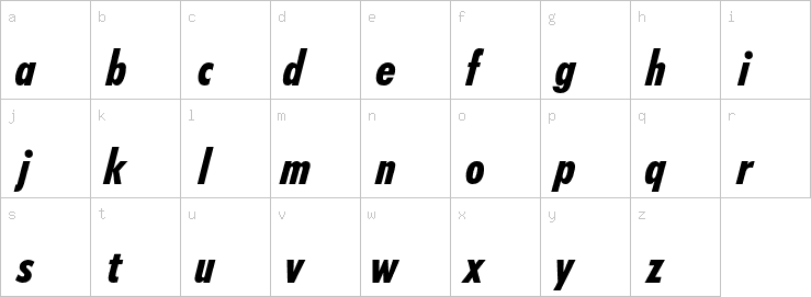 Lowercase characters