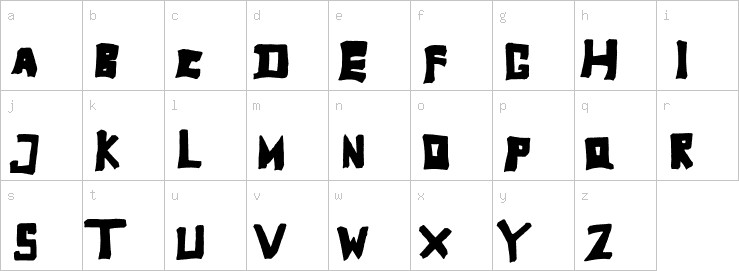 Lowercase characters
