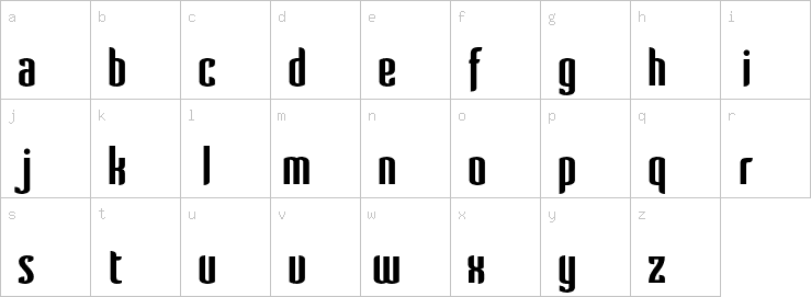 Lowercase characters