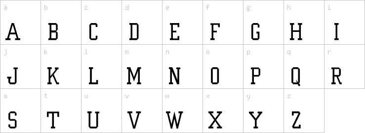 Lowercase characters