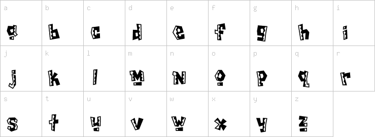 Lowercase characters