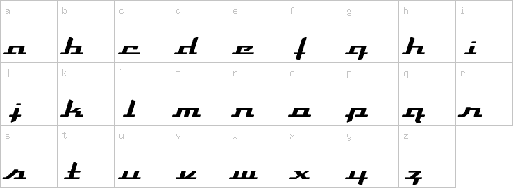 Lowercase characters