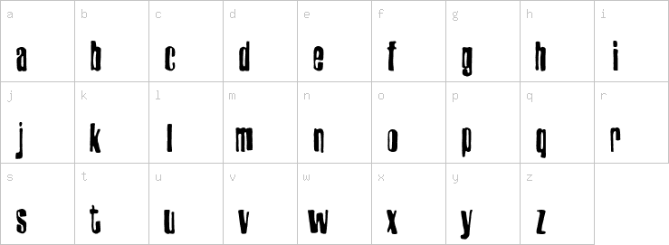 Lowercase characters