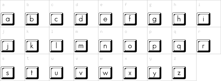 Lowercase characters