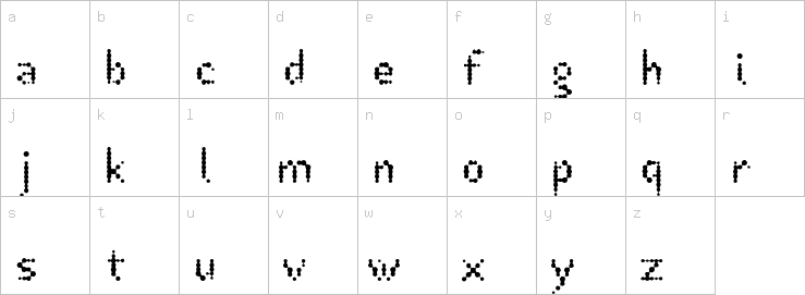 Lowercase characters