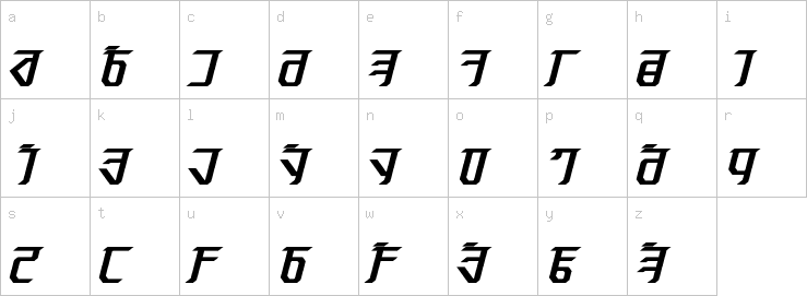 Lowercase characters