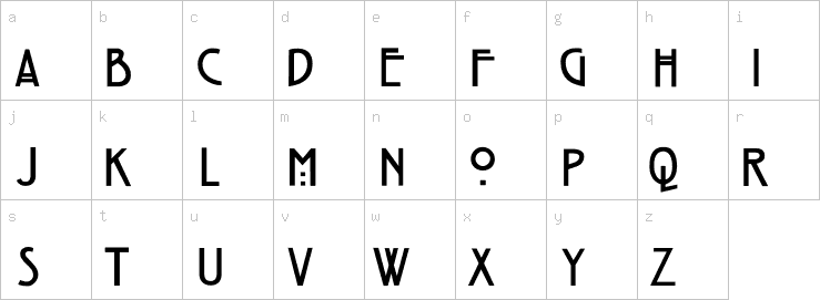 Lowercase characters