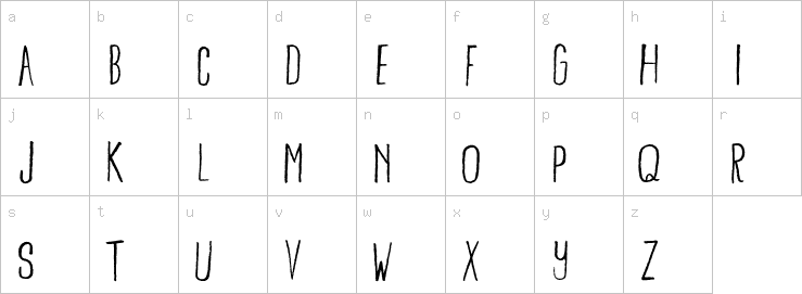 Lowercase characters