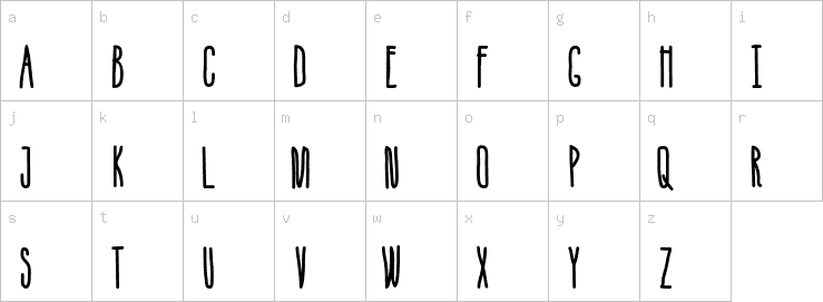 Lowercase characters