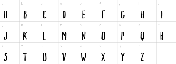 Lowercase characters