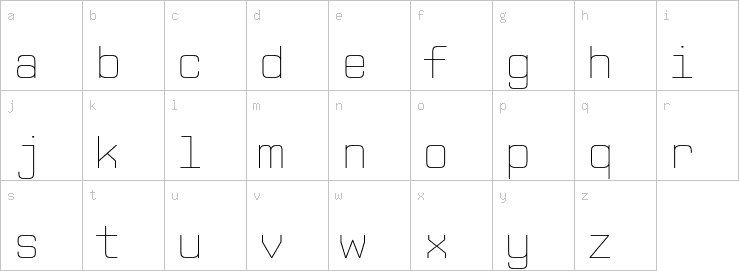 Lowercase characters