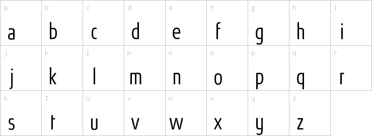 Lowercase characters