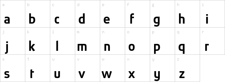 Lowercase characters
