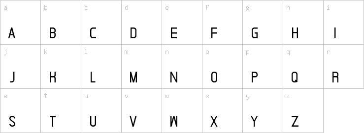 Lowercase characters