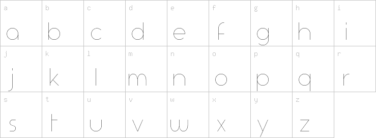 Lowercase characters