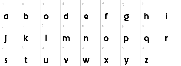 Lowercase characters