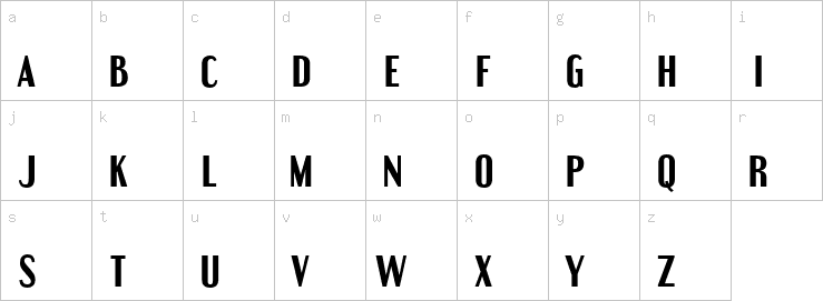 Lowercase characters