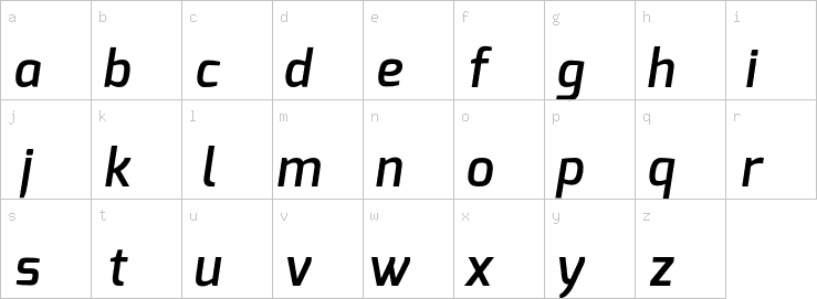 Lowercase characters