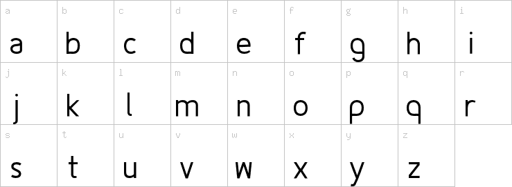 Lowercase characters