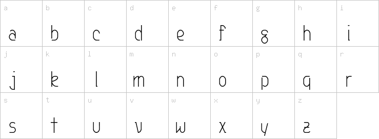 Lowercase characters