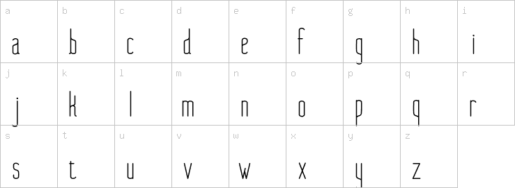 Lowercase characters