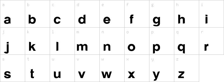 Lowercase characters