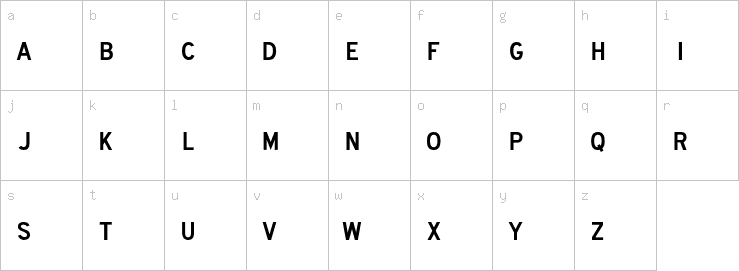 Lowercase characters