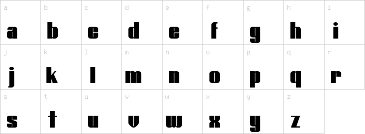 Lowercase characters