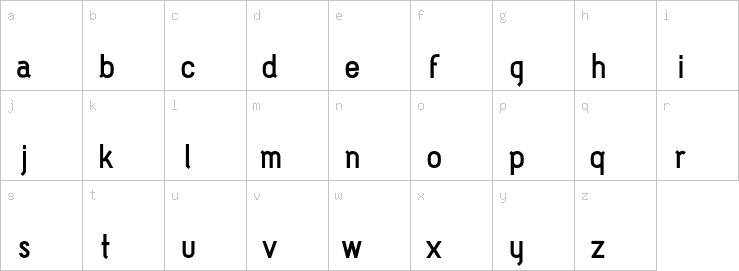 Lowercase characters
