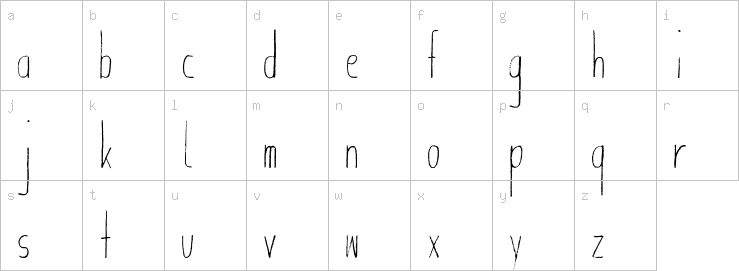 Lowercase characters