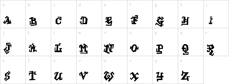 Lowercase characters