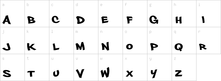 Lowercase characters