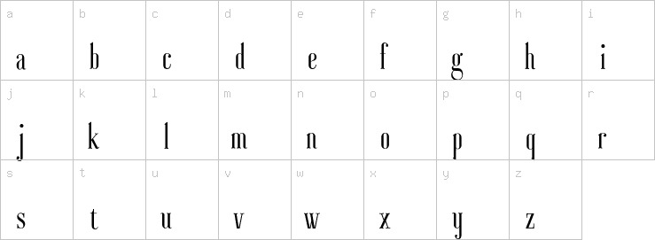 Lowercase characters